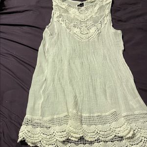 White tank. Size large